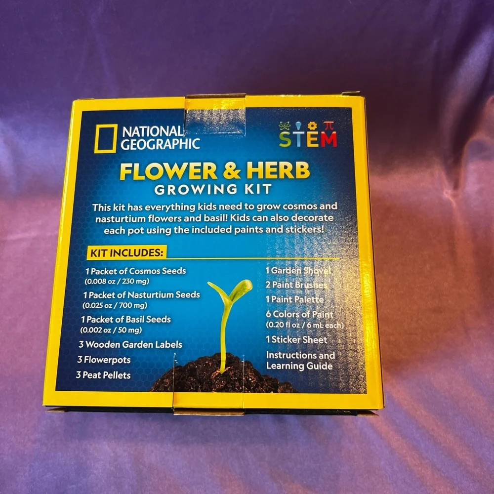 National Geographic STEM Flower & Herb Growing Kit